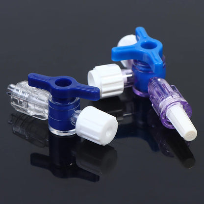 For Clinical Hospital Needle connector of syringe Adapter 2 or 3 Way Stopcock Flexiable T-Connector Extension Tube