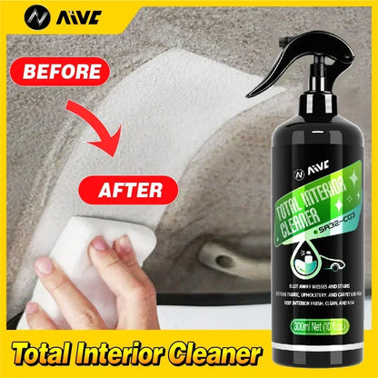 Car Total Interior Cleaner Agent Ceiling Cleaner Leather Flannel Woven Fabric Water free Multipurpose  Auto Dash Cleaning Tool