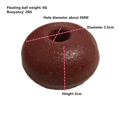 Flat Shape High Pressure Hard PVC Buoys Floating Balls for Fishing Net or Fish Cage Outdoor Multi-Purpose Fishing Gear Free Ship