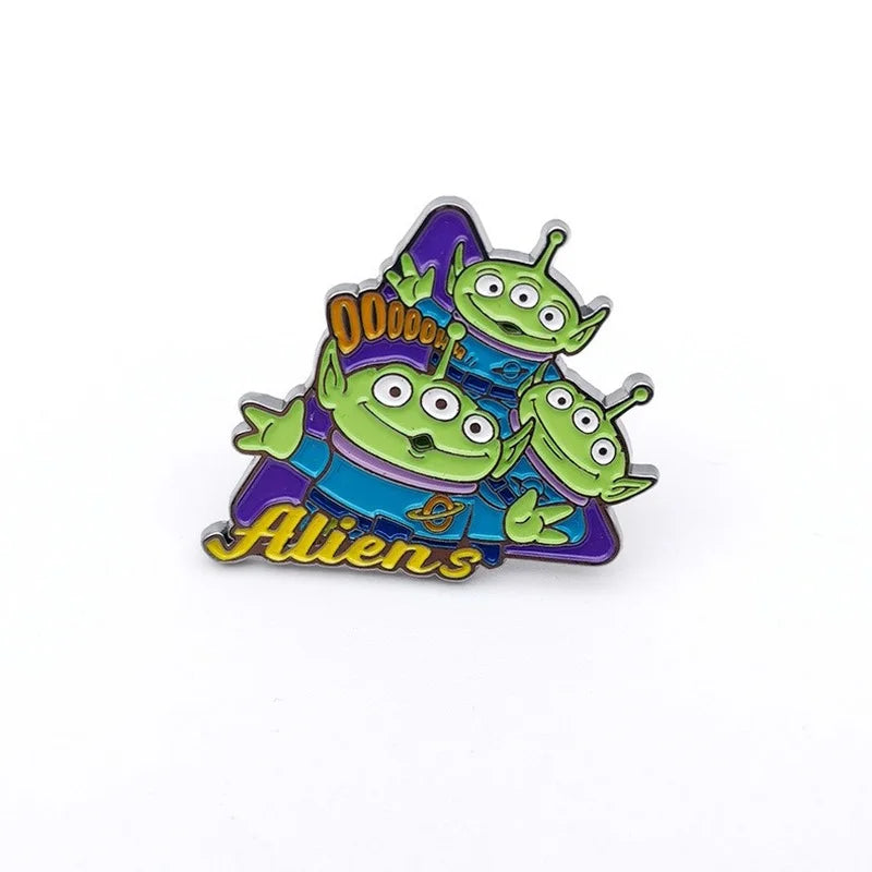 Disney Toy Story Woody Buzz Lightyear Enamel Pin Funny Brooch Cartoons Badge for Bags Jeans Hoodies Denim Lapel Pin Jewelry Gift