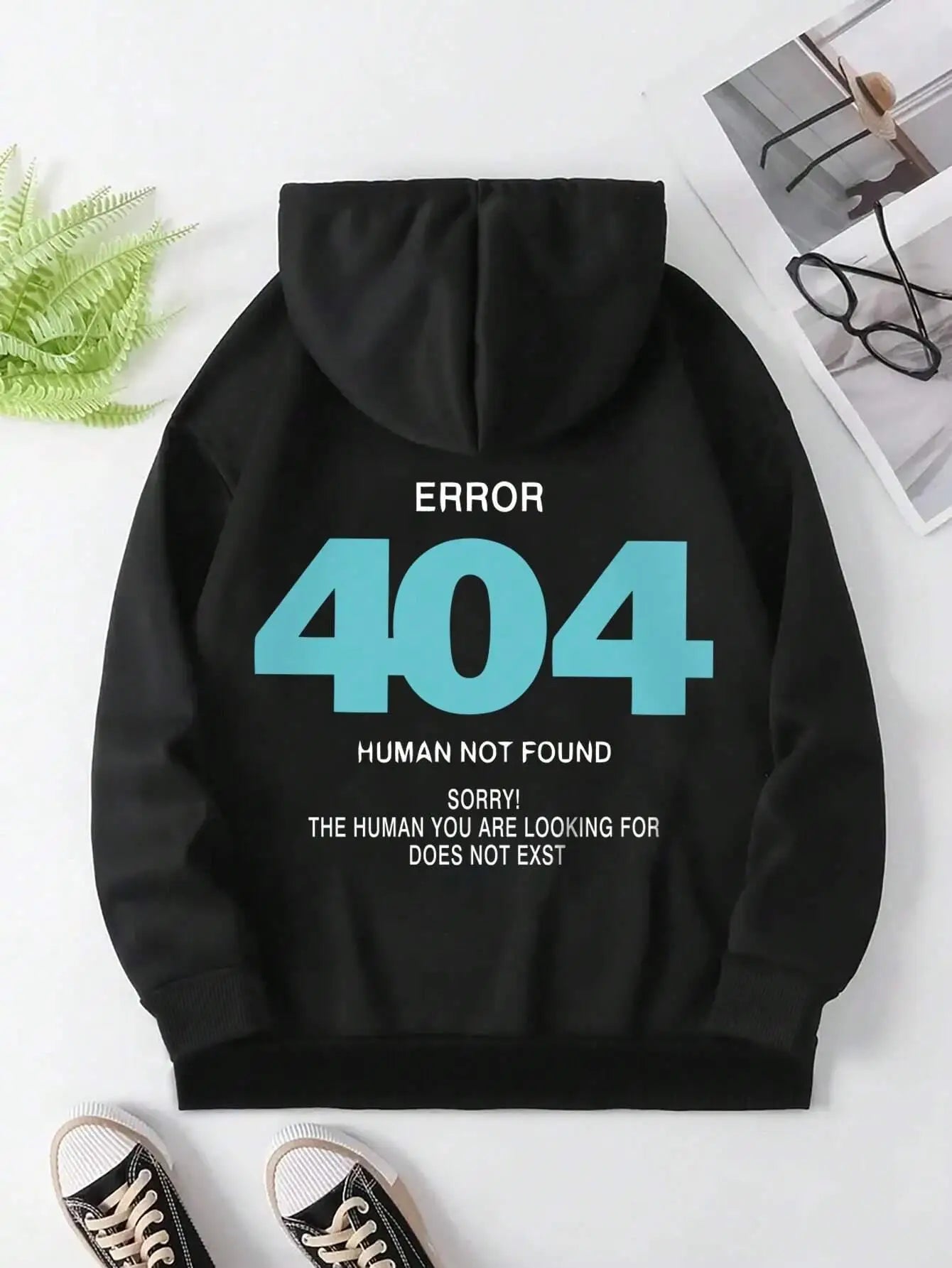 Error 404 Human Not Found sorry! Women's Hooded Fashion S-XXL Hoodies Fleece