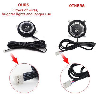 Remote Starter and Car Alarm Smart App Remote Start Stop System for Cars Engine Push Start System with Auto Ignition Button