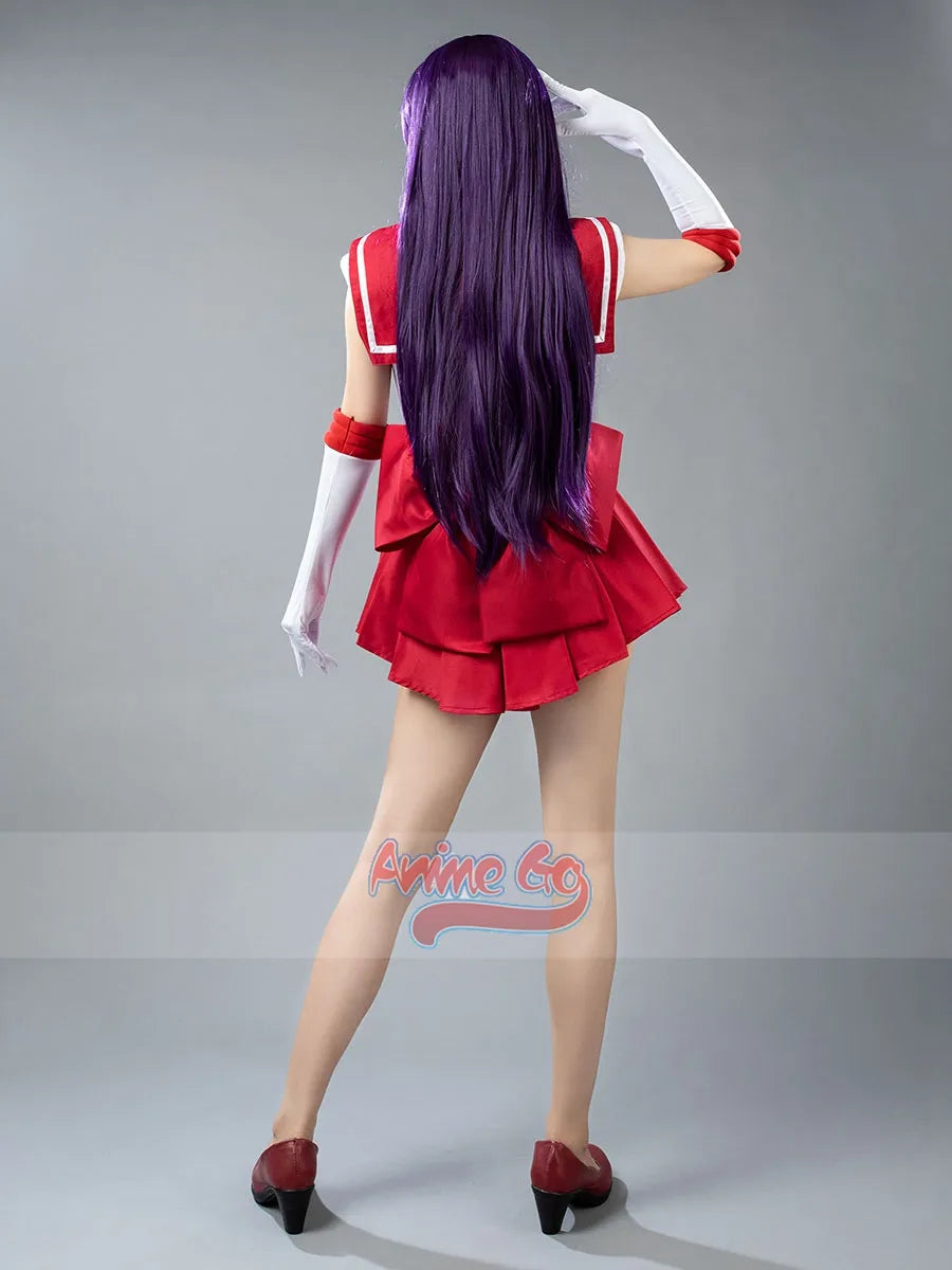 Disfraz de Cosplay de Anime Sailor Mars Hino Rei