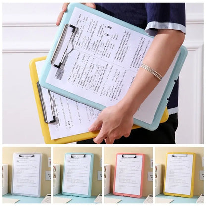 Memo Clip Board A4 File Clipboard Box Case Large Capacity File Storage Writing Clipboard Waterproof Plastic Memo Clip Board