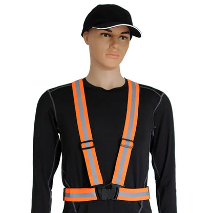 Reflective Vest with Reflector Bands Reflective Running Gear for Men and Women Night Walking Biking Safety Straps Universal