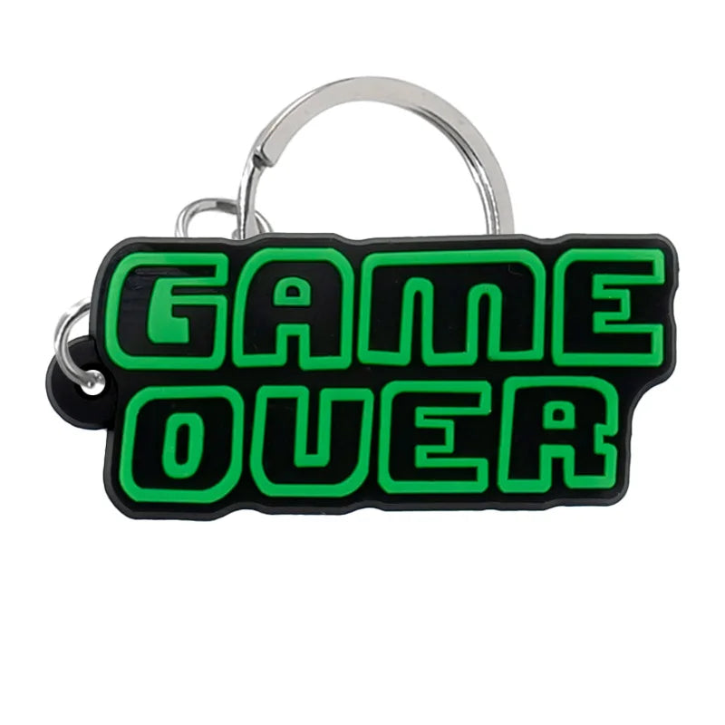 1PVC Game Pad PVC Keychain Boy’s Game Console Models Key Ring Fittings Funny Gift Key Chain USB Stick Accessories for Men Kids