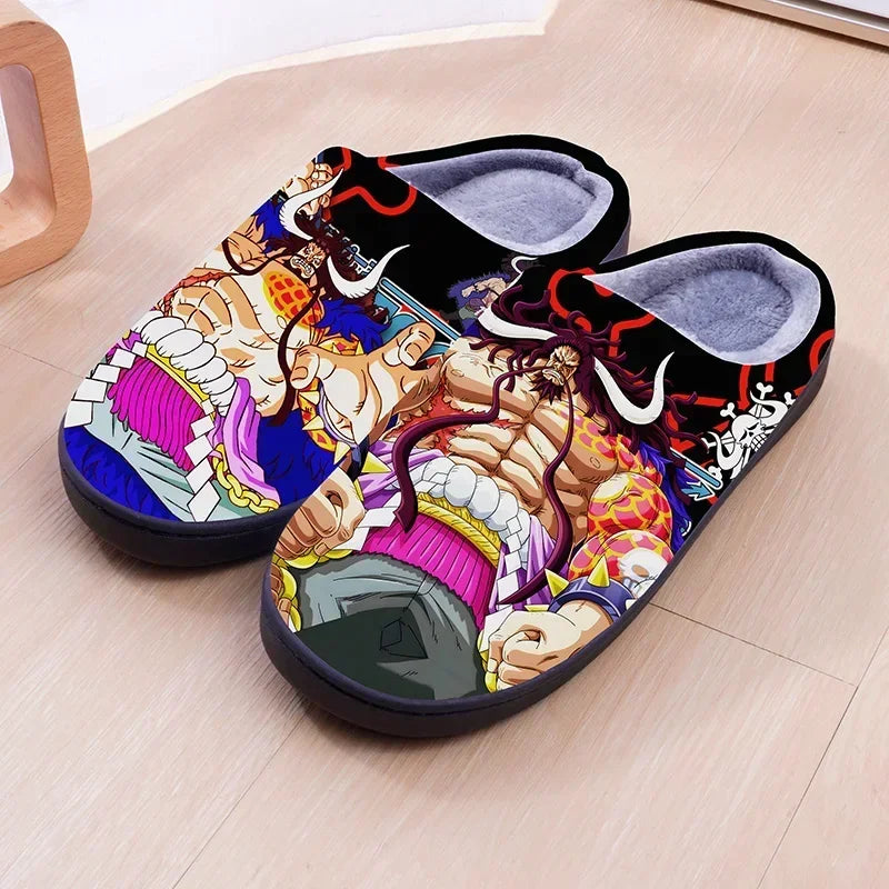 Anime ONE PIECE Luffy Warm Plush Slippers