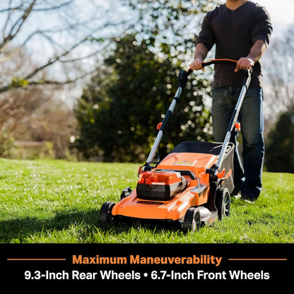 48V MAX* 19-inch Brushless Cordless Mower with 2X24V MAX* 4.0Ah Battery and A Dual Charger