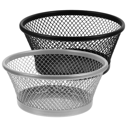 2pcs Mesh Paperclip Storage Holder Desktop Mesh Holder Home Sundries Holder Office Supply