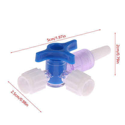 For Clinical Hospital Needle connector of syringe Adapter 2 or 3 Way Stopcock Flexiable T-Connector Extension Tube