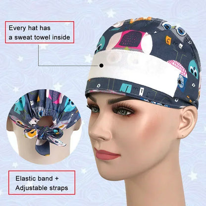 Unisex Dentist Scrub Cap