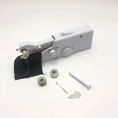 Portable Mini Electric Sewing Machine - Handheld and Compact for Home Use with English description