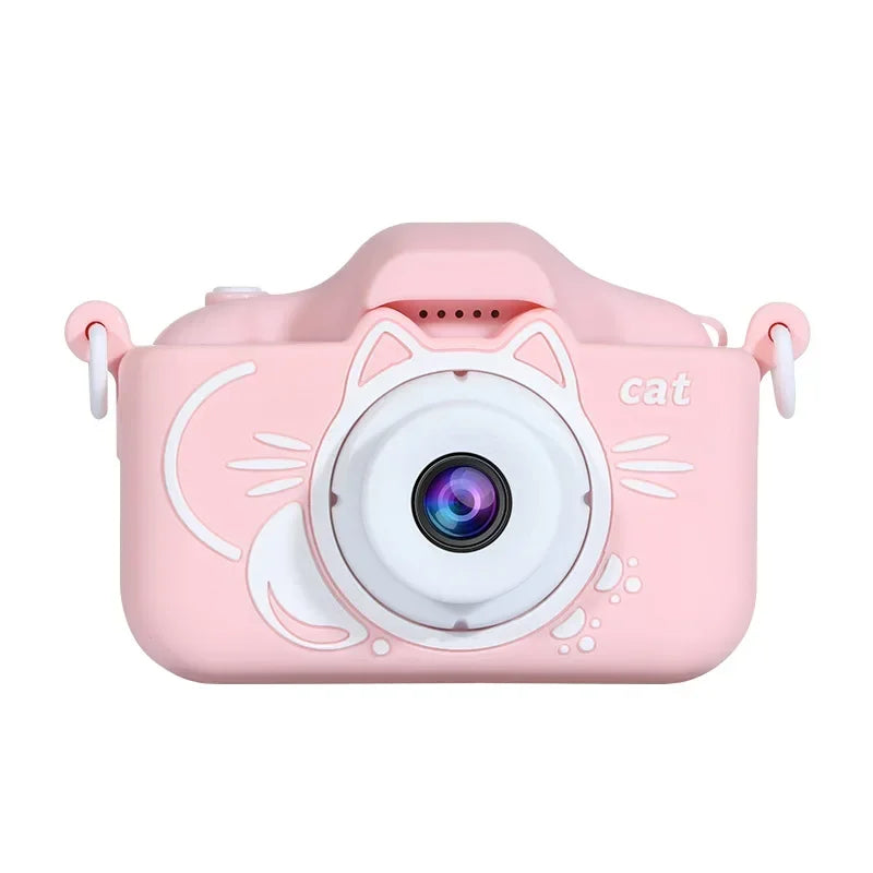 Kids Camera Toys 2 inch Screen HD Cartoon Kids Digital Camera Mini SLR Camera Cute Toy For Children Birthday Christmas Gifts