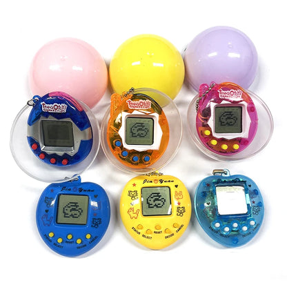 1PCS Funny Macaron Capsules Electronic Pets Tamagotchi 90S Nostalgic 49 Pets In One Virtual Cyber Digital Pet  Pixel Toys