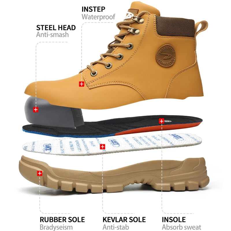 Safety Shoes Waterproof Boots