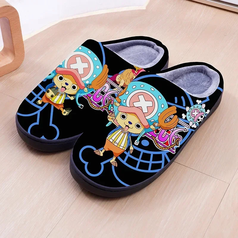 Anime ONE PIECE Luffy Warm Plush Slippers