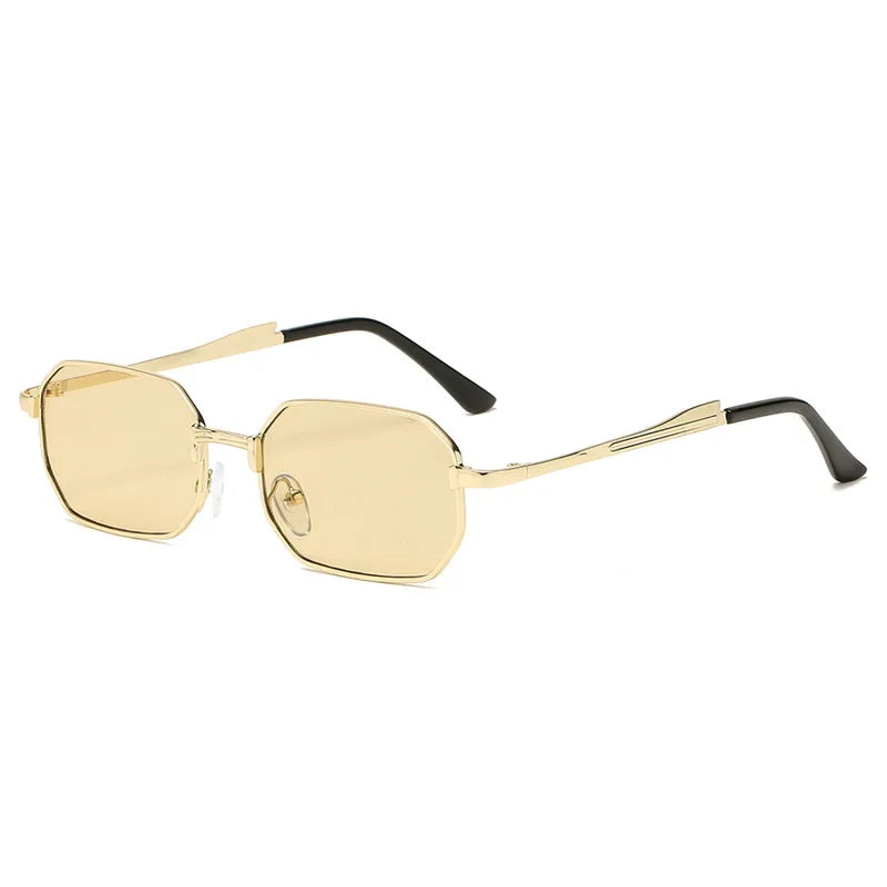 Narrow Men's Sunglasses Fashion Rectangle Women metal Luxury Brand Sun glasses 2021 Classic Oculos Masculino Glasses UV400