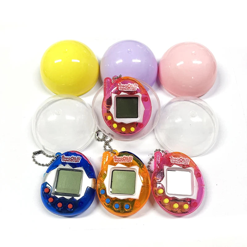 1PCS Funny Macaron Capsules Electronic Pets Tamagotchi 90S Nostalgic 49 Pets In One Virtual Cyber Digital Pet  Pixel Toys