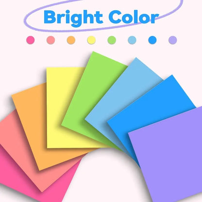 50Sheets Transparent Sticky Notes Waterproof Colorful Clear Memo Pad Posted It Self Adhesive Memo Message Reminder Office School