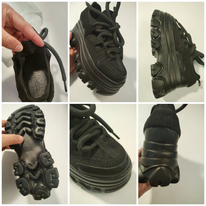 Zapatillas Fujin con plataforma y cuña de 9 cm