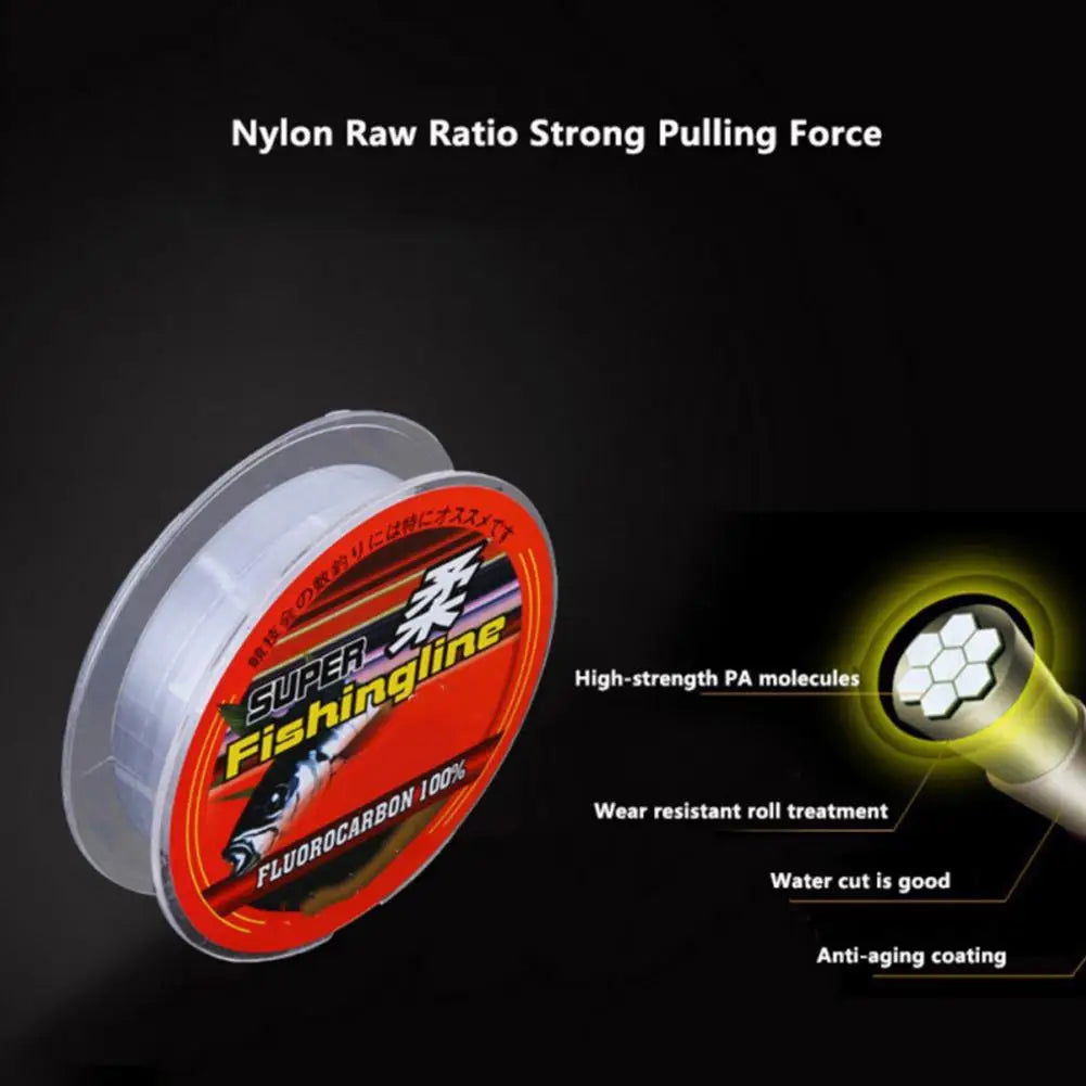 50m Super-Strength Nylon Line Fishing Main Line Fish Gear Accessories Super Strong Monofilament Fishing Line