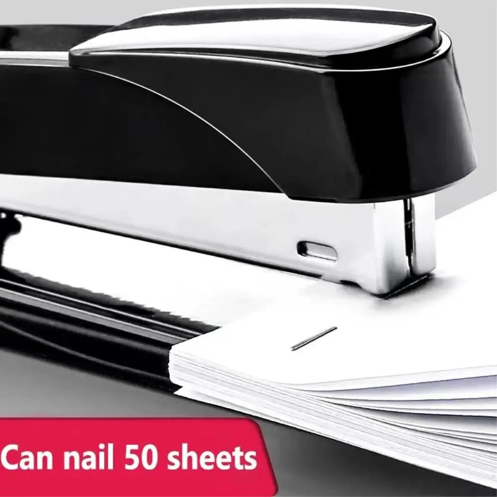 Manual Stapler 30/50 Sheets Effortless Stapler Paper Book Binding Stapling Machine School Office Supplies with 1000 Staples