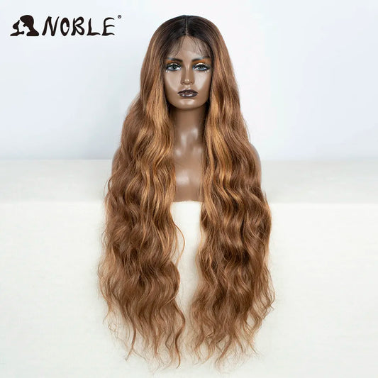 36Inch Lace Wig Wavy Wig Natural Hair Synthetic Wig