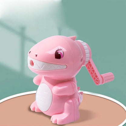 Hand Crank Cute Dinosaur Mechanical Pencil Sharpener Automatically Enters Lead Creative Cartoon Stationery Office School Supplie