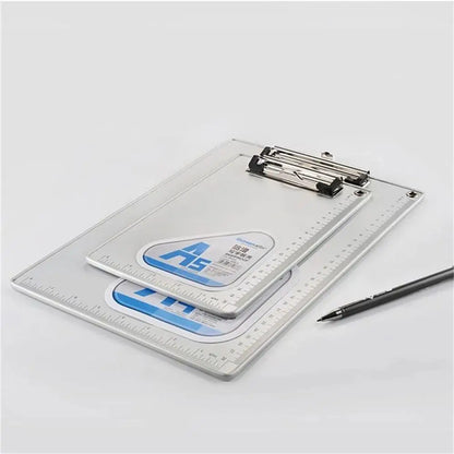 File Organizer Aluminum Alloy A5 Paper Ticket Storage Collect Book Writing Board Clip Writing Pads A4 Document Holder Clipboard