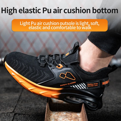 Zapatos deportivos con punta de acero Air Cushion para hombre