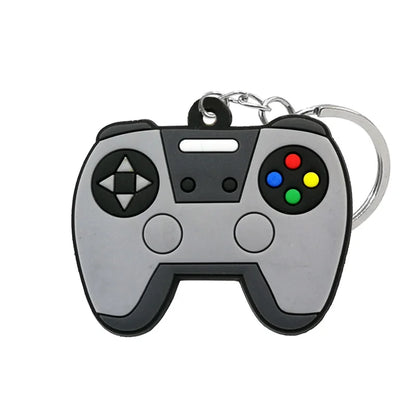 1PVC Game Pad PVC Keychain Boy’s Game Console Models Key Ring Fittings Funny Gift Key Chain USB Stick Accessories for Men Kids