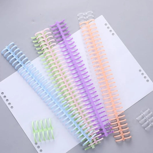 10Pcs 30 Holes Circles Ring Loose-leaf Book Album Binder Spiral Binding Clips Planner Accessories Student School Office Supplies