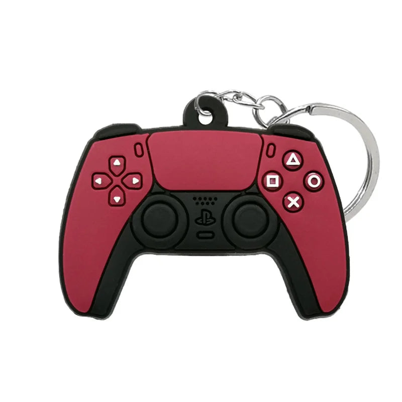 1PVC Game Pad PVC Keychain Boy’s Game Console Models Key Ring Fittings Funny Gift Key Chain USB Stick Accessories for Men Kids