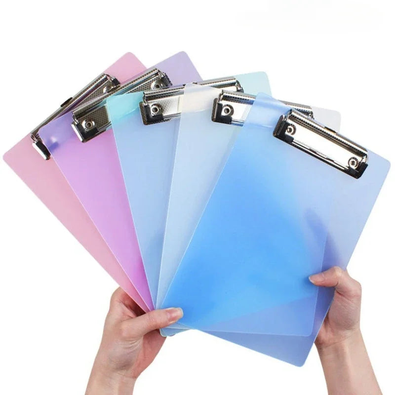 New A5 Clipboard Folder Writing Pad Holder Memo Clip Board File Clip Writing Clamps Kids Cute Stationery Office School Supplies