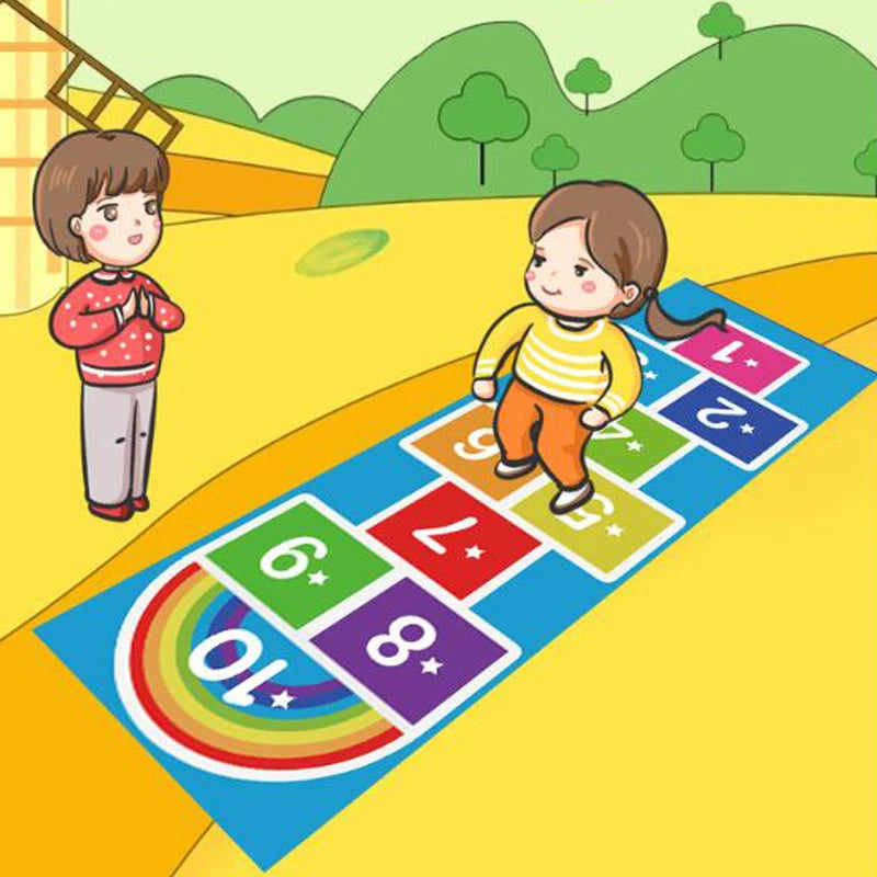 Hopscotch Floor Mat Sport Entertainment Jeux Enfant 2 4 5 6 8 10 years Outdoor game