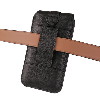 Cow Genuine Leather Phone Belt Clip Case Holder For iPhone