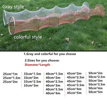 Strong Nylon Fishing Mesh Bag Diameter 25cm-50cm Length 1m-5m Protect Fish Bag Outdoor Fishing Gear Fishing Accessories Fish Net