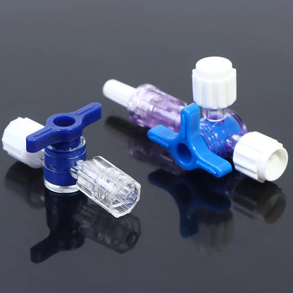 For Clinical Hospital Needle connector of syringe Adapter 2 or 3 Way Stopcock Flexiable T-Connector Extension Tube