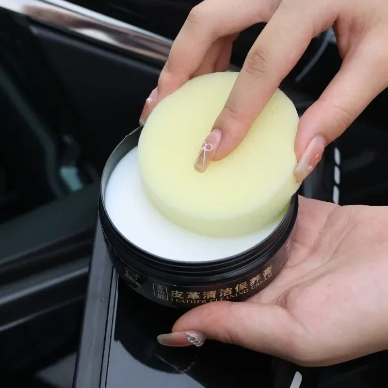 Car Leather Seat Maintenance Care Oil Multifunctional Cream Interior Polishing Stain Removal Refurbished Leather Sofa Cleaning