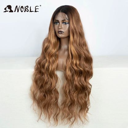 36Inch Lace Wig Wavy Wig Natural Hair Synthetic Wig