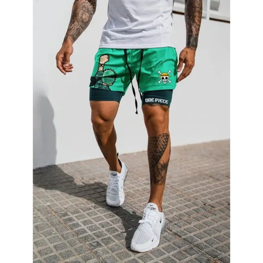 One Piece Anime Gym Shorts