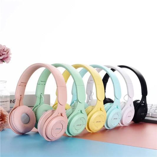 Macaron Headphones Kids Wireless Bluetooth Headphone