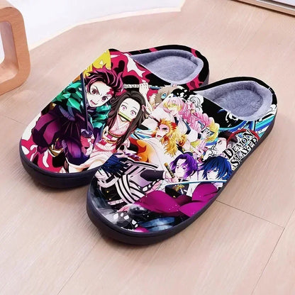 Anime Plush  One Piece Luffy slippers