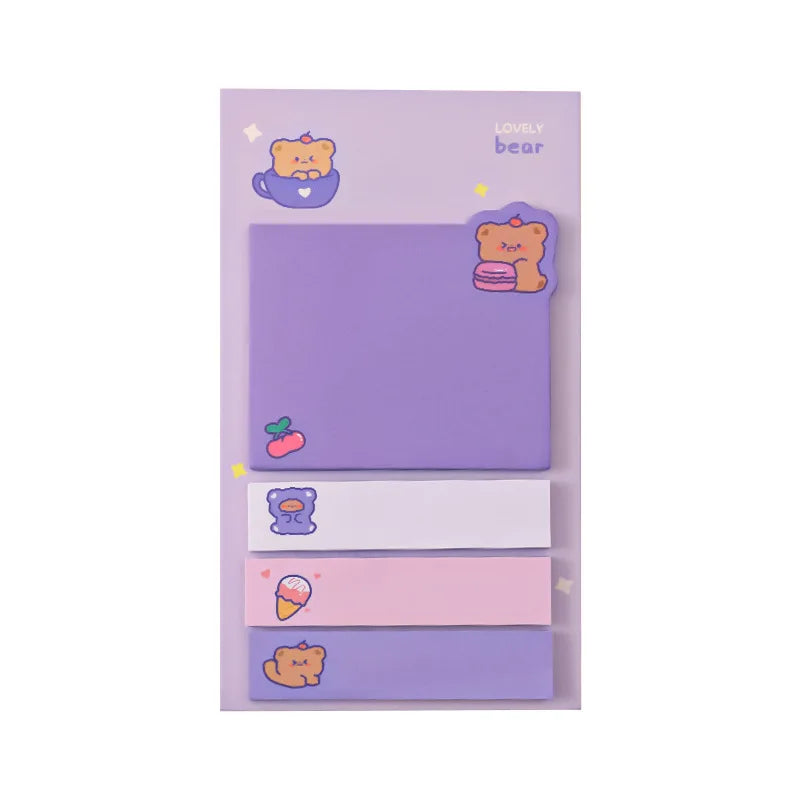 Kawaii Ins Girly Animals Index Memo Pad N Times Sticky Notes To Do List Planner Sticker Cute Stationery