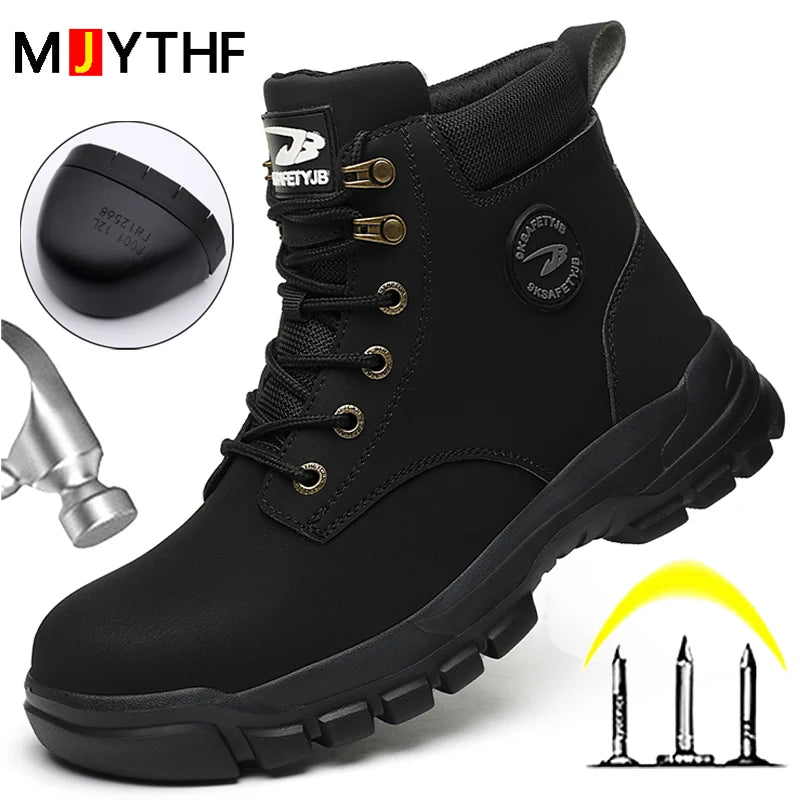 Botas protectoras para hombre Zapatos con punta de acero