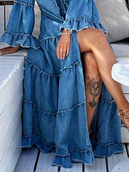 Denim Maxi Dress