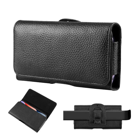 4.7-6.8 inch Phone Holster Case Genuine Leather Phone Belt Clip