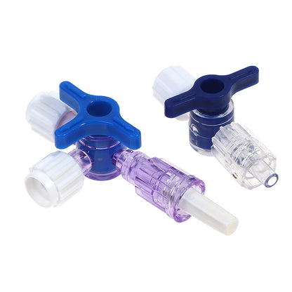 For Clinical Hospital Needle connector of syringe Adapter 2 or 3 Way Stopcock Flexiable T-Connector Extension Tube