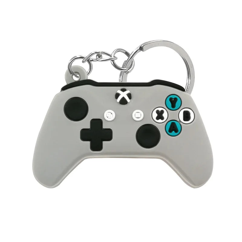 1PVC Game Pad PVC Keychain Boy’s Game Console Models Key Ring Fittings Funny Gift Key Chain USB Stick Accessories for Men Kids