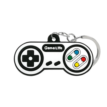 1PVC Game Pad PVC Keychain Boy’s Game Console Models Key Ring Fittings Funny Gift Key Chain USB Stick Accessories for Men Kids